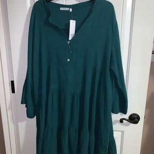 Hunter green long sleeve Comfy dress